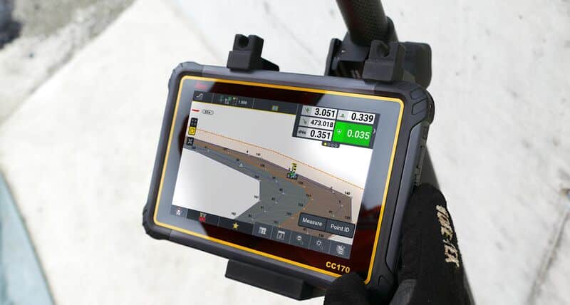 Leica machine control display